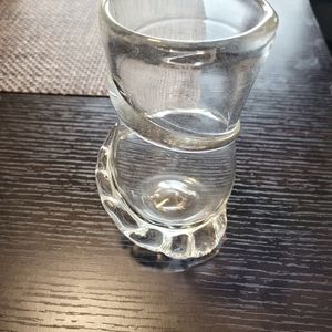 Sciallo Glass bud vase with spiral wrap